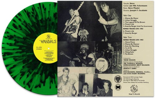 The Vandals - Peace Thru Vandalism [Green/Black Splatter] Vinyl Record