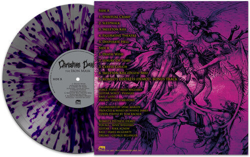 Christian Death - The Iron Mask [Silver/Purple Splatter] Vinyl Record