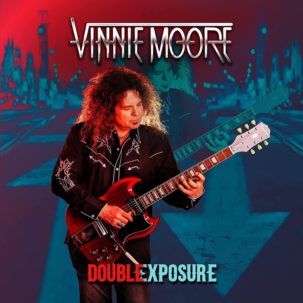 the album cover for Vinnie Moore - Double Exposure (Uk)