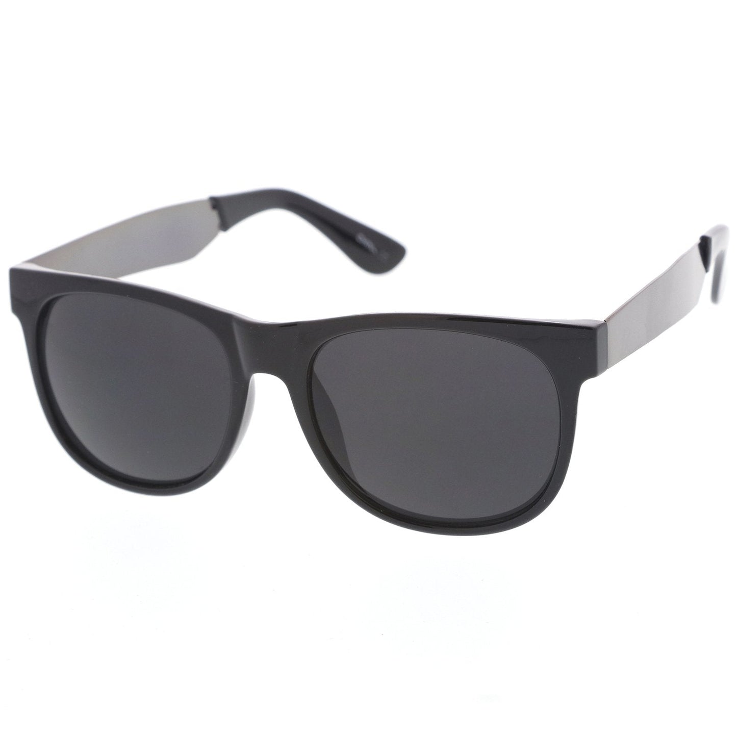 Trendy Indie Hipster Super Retro Metal Arm Horned Rim Sunglasses 8687