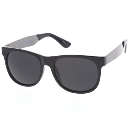 Trendy Indie Hipster Super Retro Metal Arm Horned Rim Sunglasses 8687