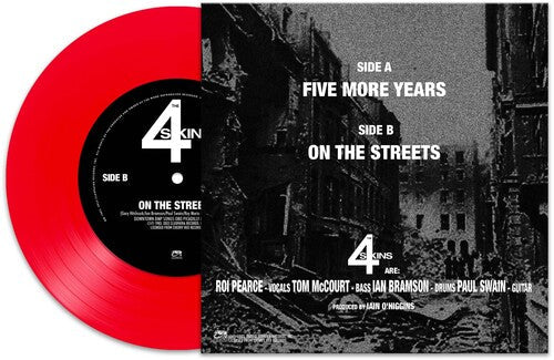 The 4-Skins - Five More Years - RED Vinyl Record