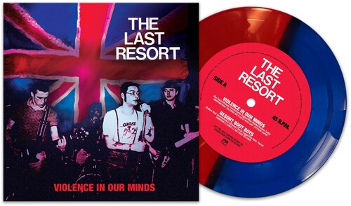 The Last Resort - Violence In Our Minds - RED/BLUE SPLIT Vinyl Record