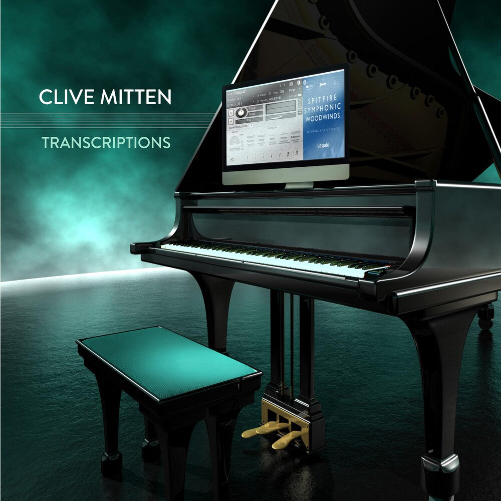 the album cover for Clive Mitten - Transcriptions (Uk)