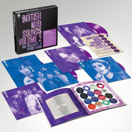 Various Artists - Eddie Piller Presents British Mod Sounds Of The 1960s Volume 2: The Freakbeat & Psych Years [6LP Purple] Vinyl Record