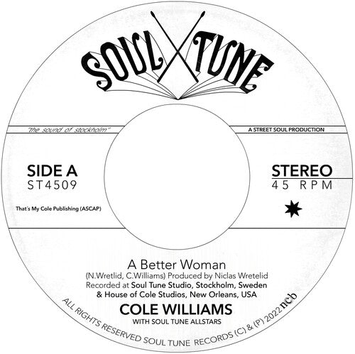A Better Woman b/w Organize Vinyl Record