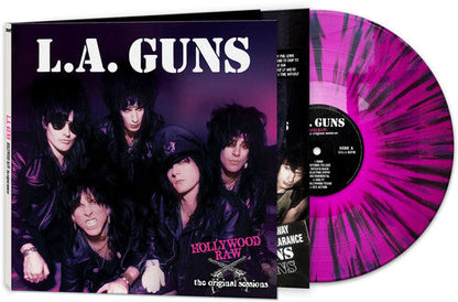 L.A. Guns - Hollywood Raw - The Original Sessions - Purple/Black Splatter Vinyl Record