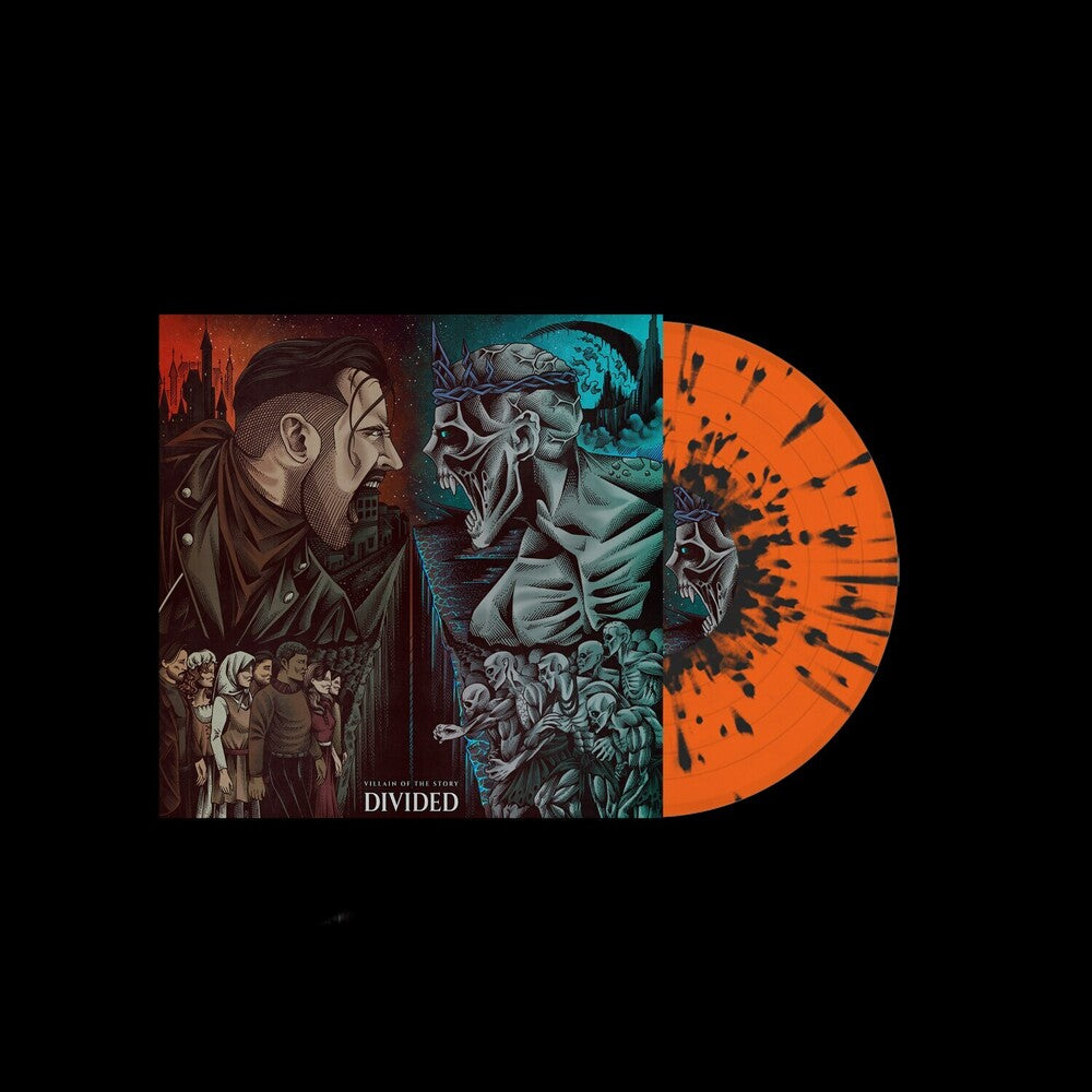 Villain of the Story - Divided - Orange/blue Splatter [LP] Vinyl Record