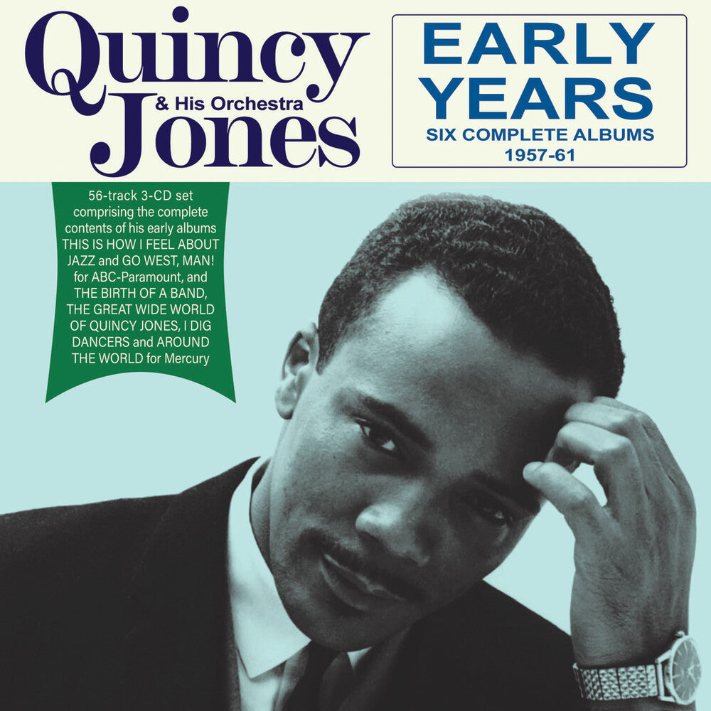 the album cover for Quincy Jones  & His Orchestra - Early Years: Six Complete Albums 1957-61