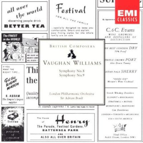 Vaughan Williams / Boult / London Phil Orch - Symphonies 8 & 9 - Music CD