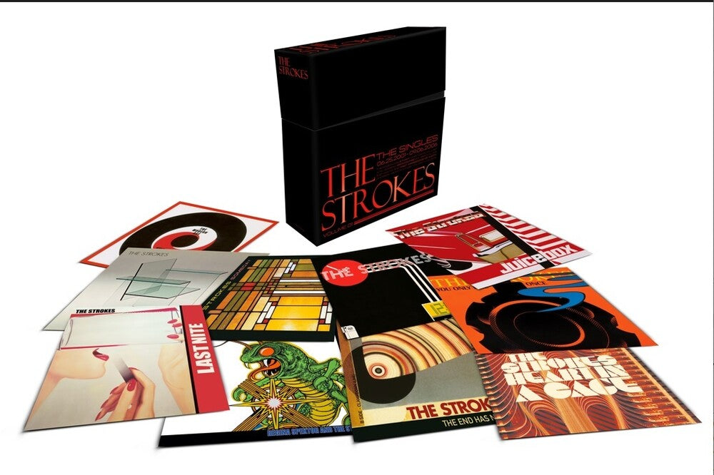 the album cover for The Strokes - The Singles - Volume 01 [Vinyl Box Set]