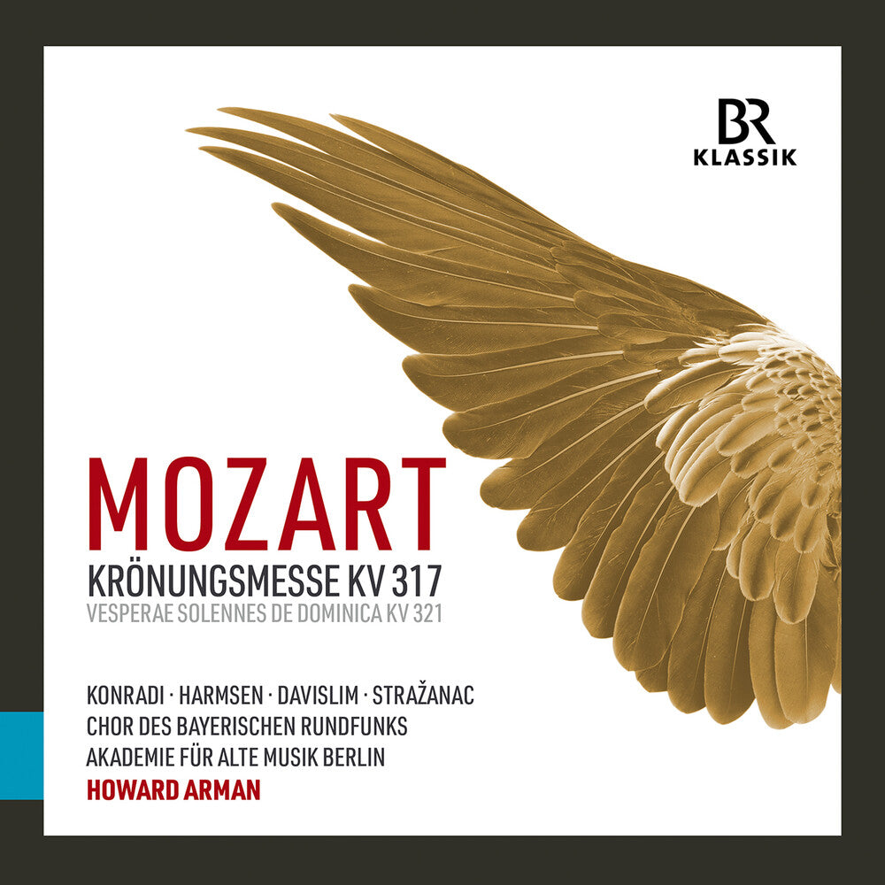 the album cover for Mozart / Konradi / Harmsen - Kronungsmesse, Kv 317