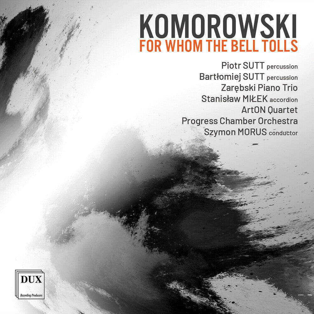 the album cover for Komorowski / Sutt / Zarebski Piano Trio - For Whom The Bell Tolls
