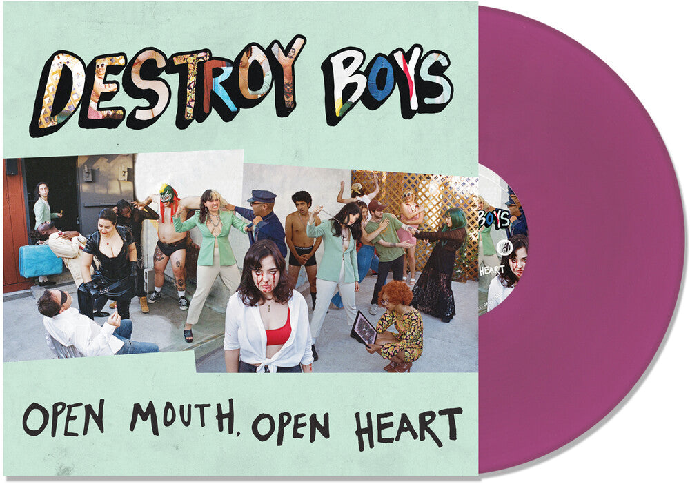 Destroy Boys - Open Mouth Open Heart - Purple [Colored Vinyl] (Purp) Vinyl Record