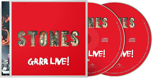 the album cover for The Rolling Stones - GRRR Live! [2 CD]