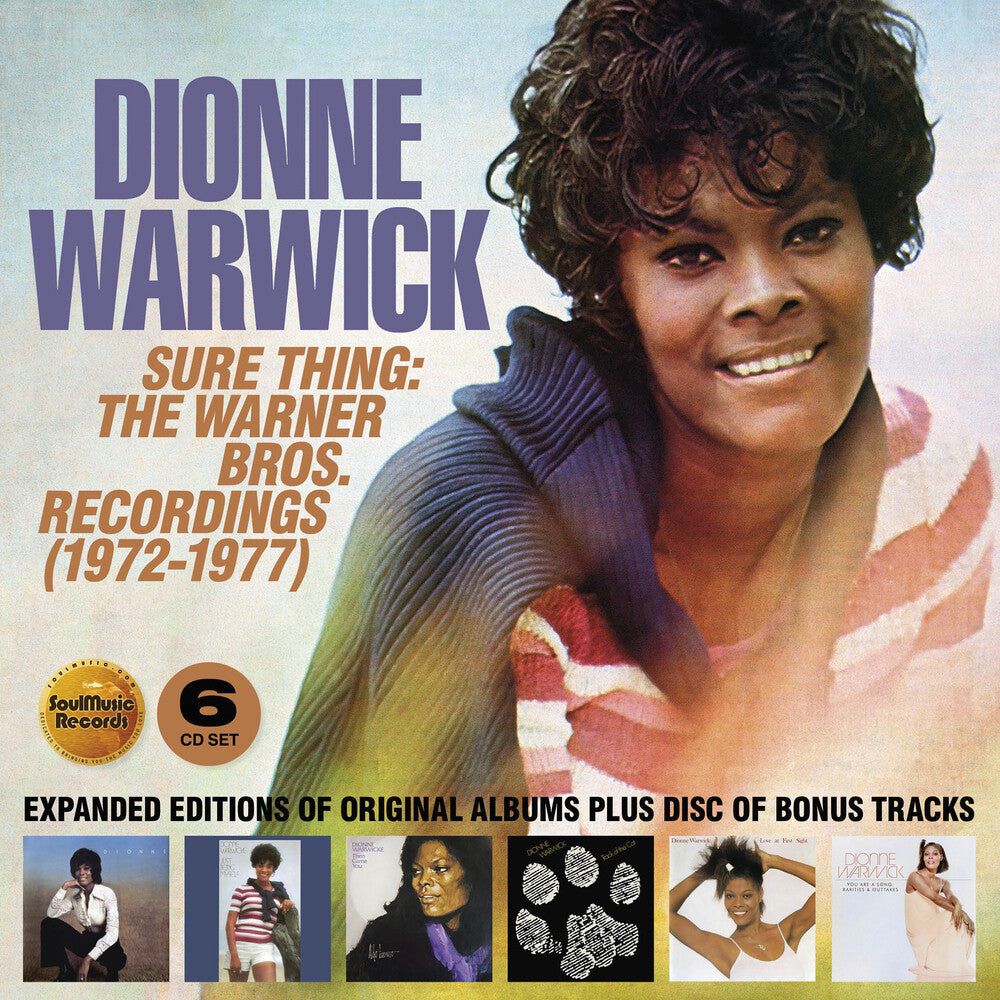 the album cover for Dionne Warwick - Sure Thing: The Warner Bros Recordings 1972-1977