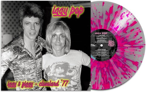 Iggy Pop - Iggy & Ziggy - Cleveland '77 [Silver/Pink Splatter] Vinyl Record