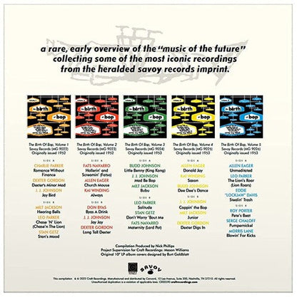 Various Artists - The Birth Of Bop: The Savoy 10-Inch LP Collection Vinyl Record
