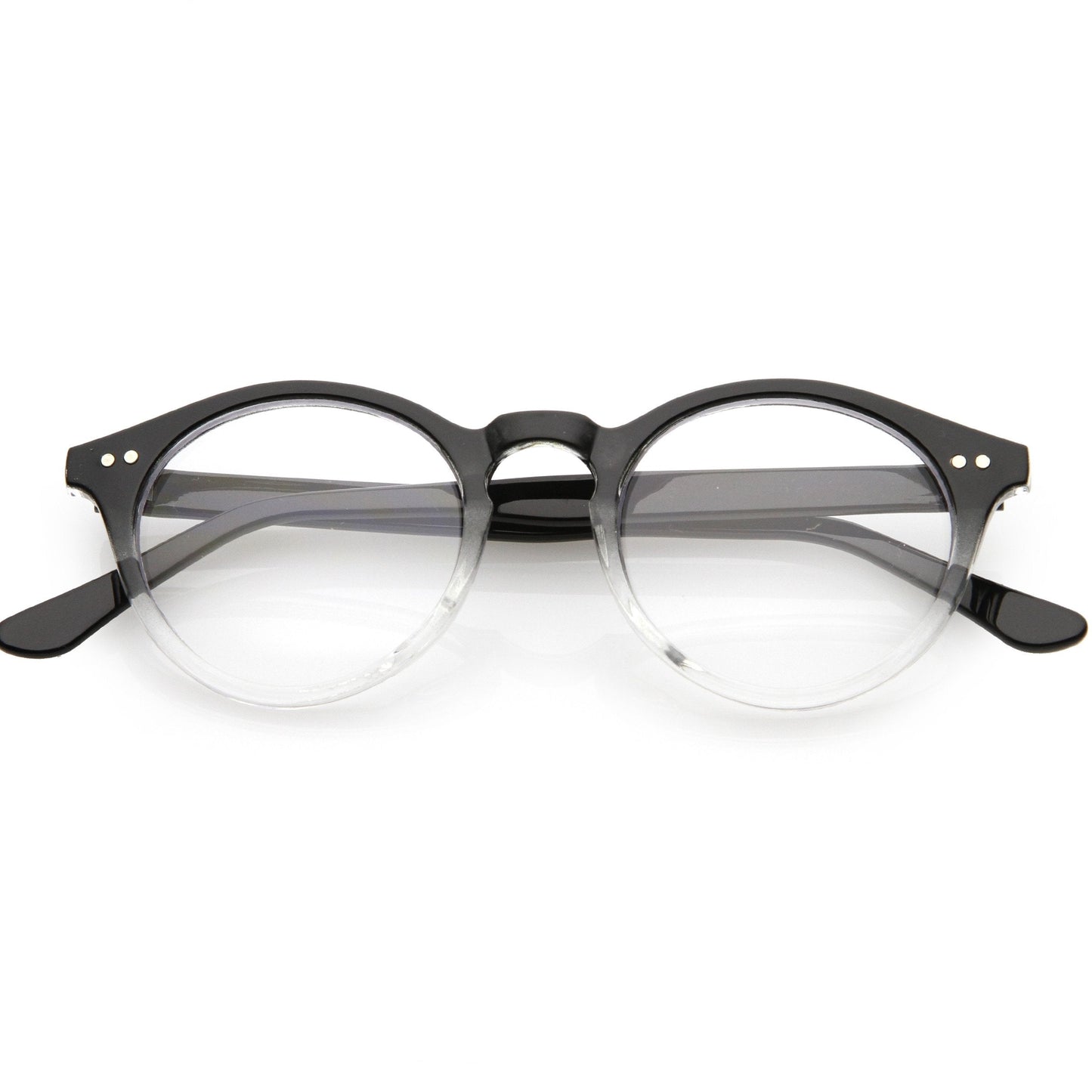 Vintage European Clear Lens Small Round Glasses 8403