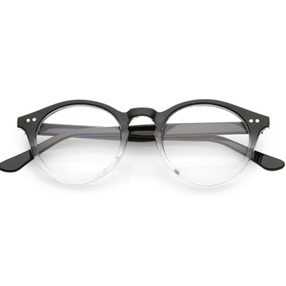 Vintage European Clear Lens Small Round Glasses 8403