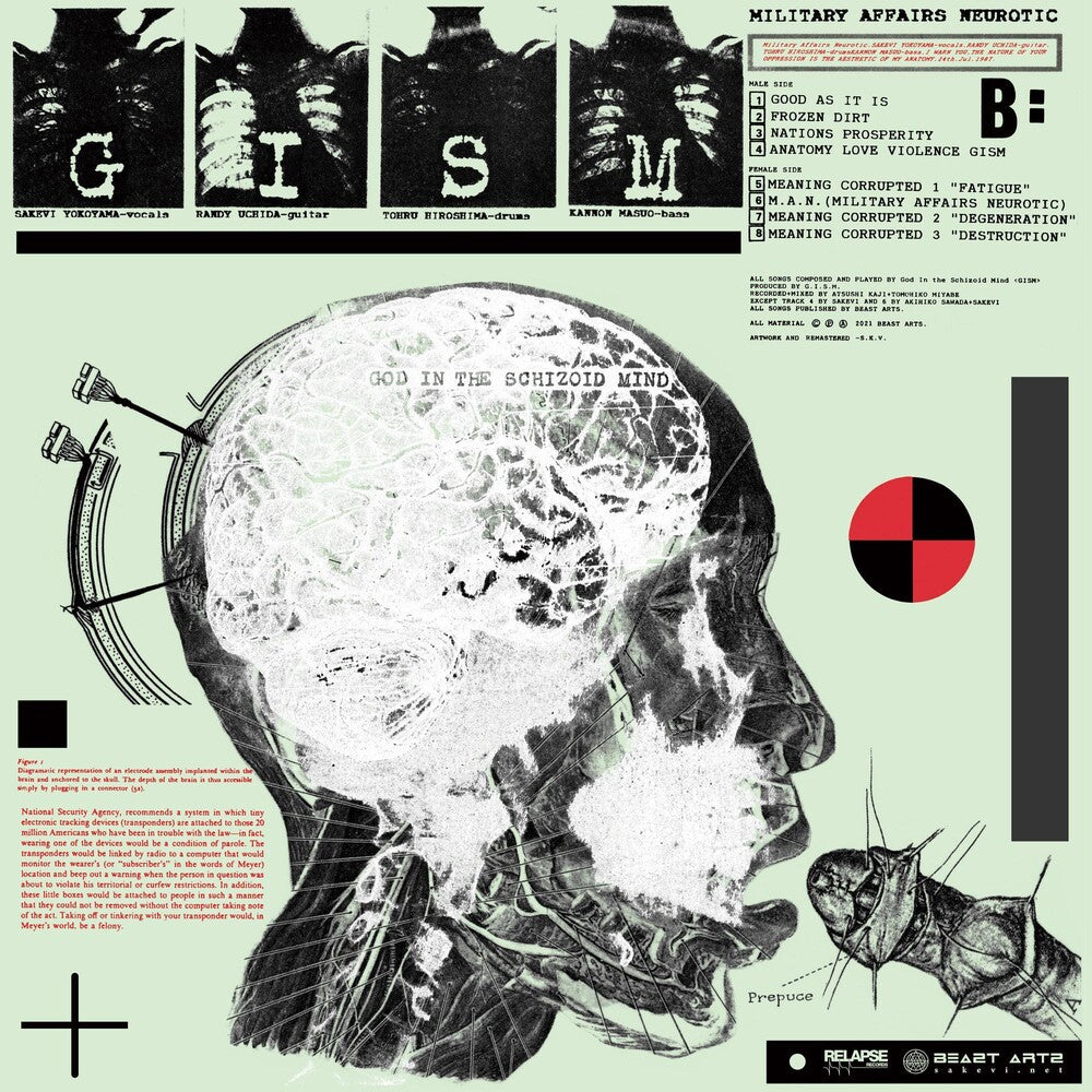 G.I.S.M. - MILITARY AFFAIRS NEUROTIC [LP] Vinyl Record