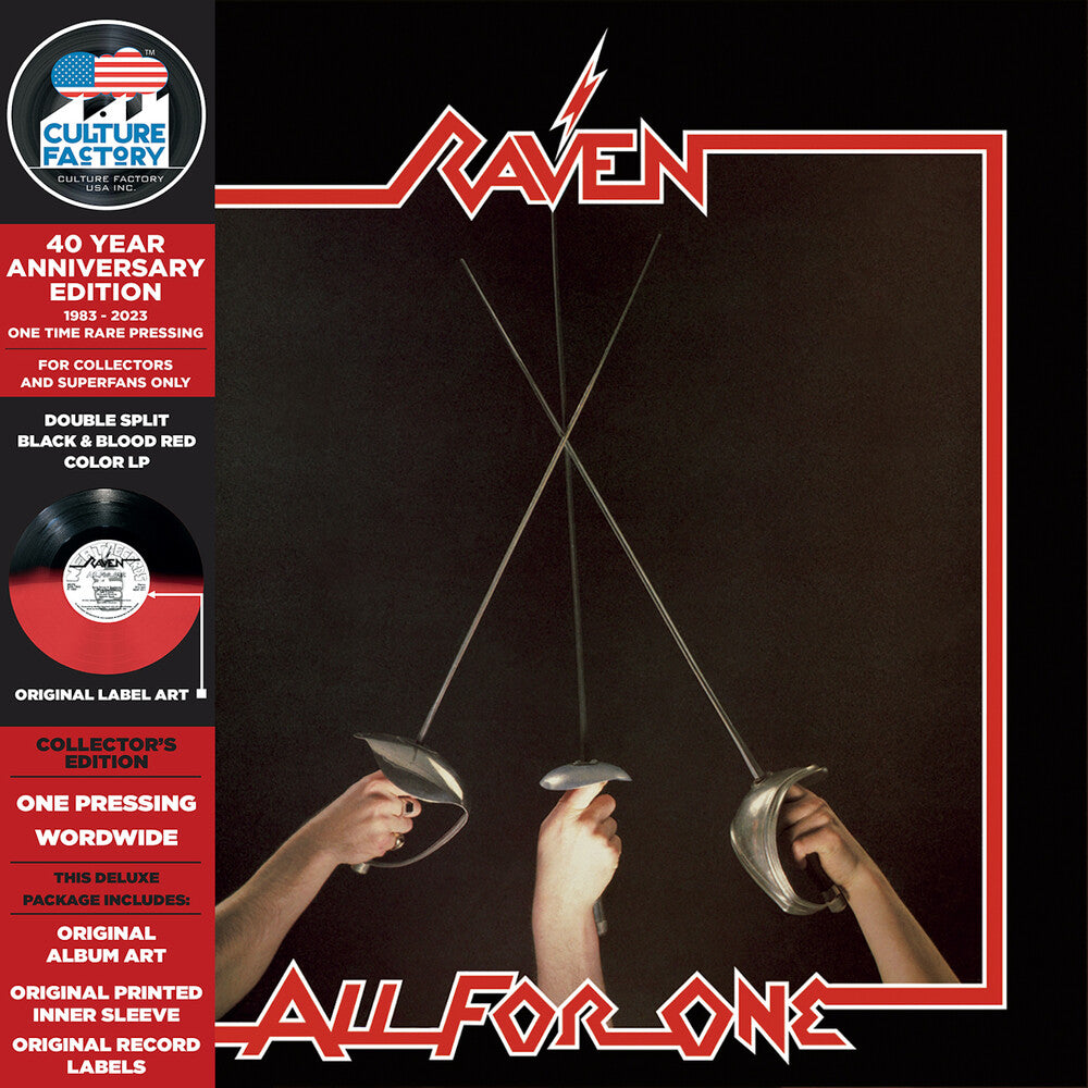 Raven - All For One [Colored Vinyl] [Limited Edition] (Aniv) [Reissue] Vinyl Record