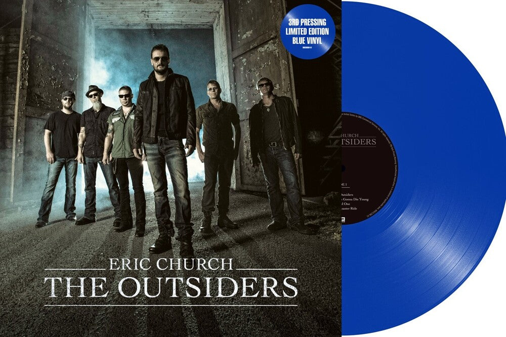 Eric Church - The Outsiders [Blue LP] Vinyl Record