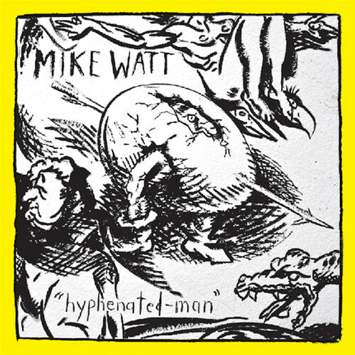 Mike Watt - Hyphenated-Man - Yellow & Black Marble Vinyl Record