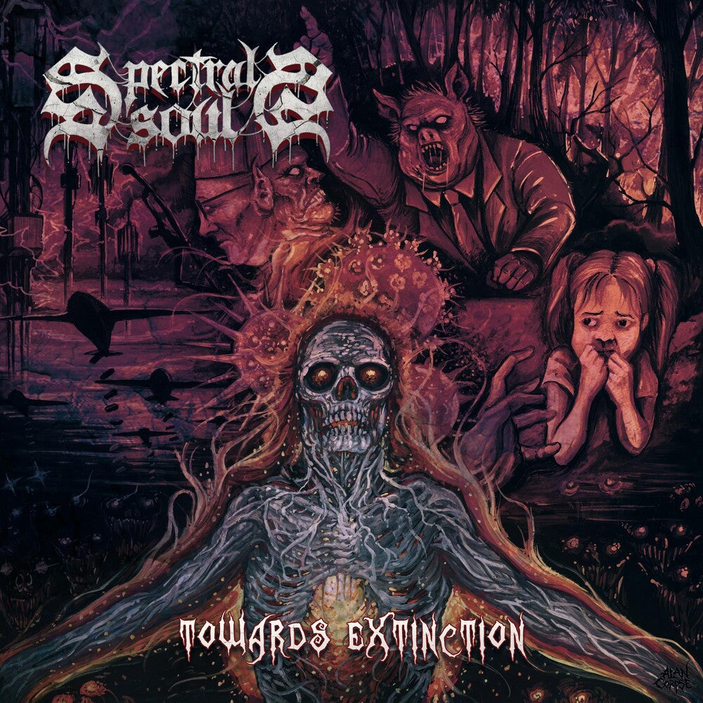 the album cover for Spectral Souls - Towards Extinction