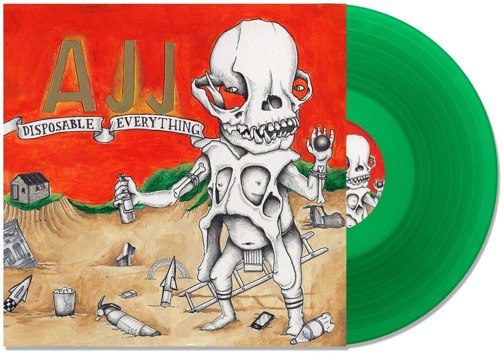 AJJ - Disposable Everything [Green LP] Vinyl Record