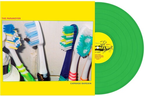 Paranoyds - Carnage Bargain - Neon Green Vinyl Record