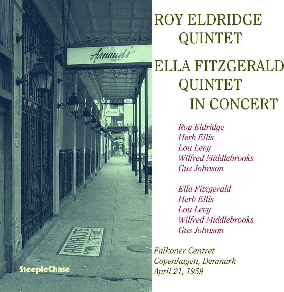 the album cover for Roy Eldridge  / Fitzgerald,Ella - In Concert