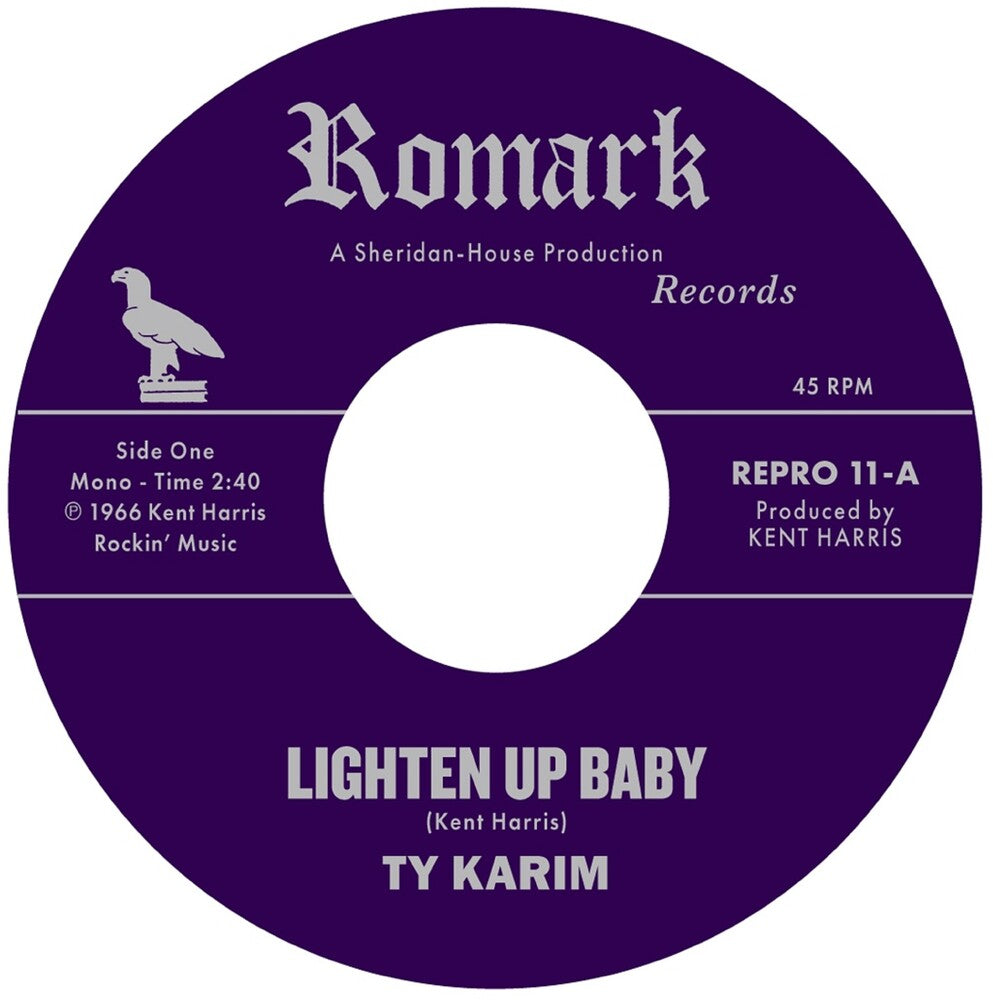 the album cover for Ty Karim - Lighten Up Baby / All At Once