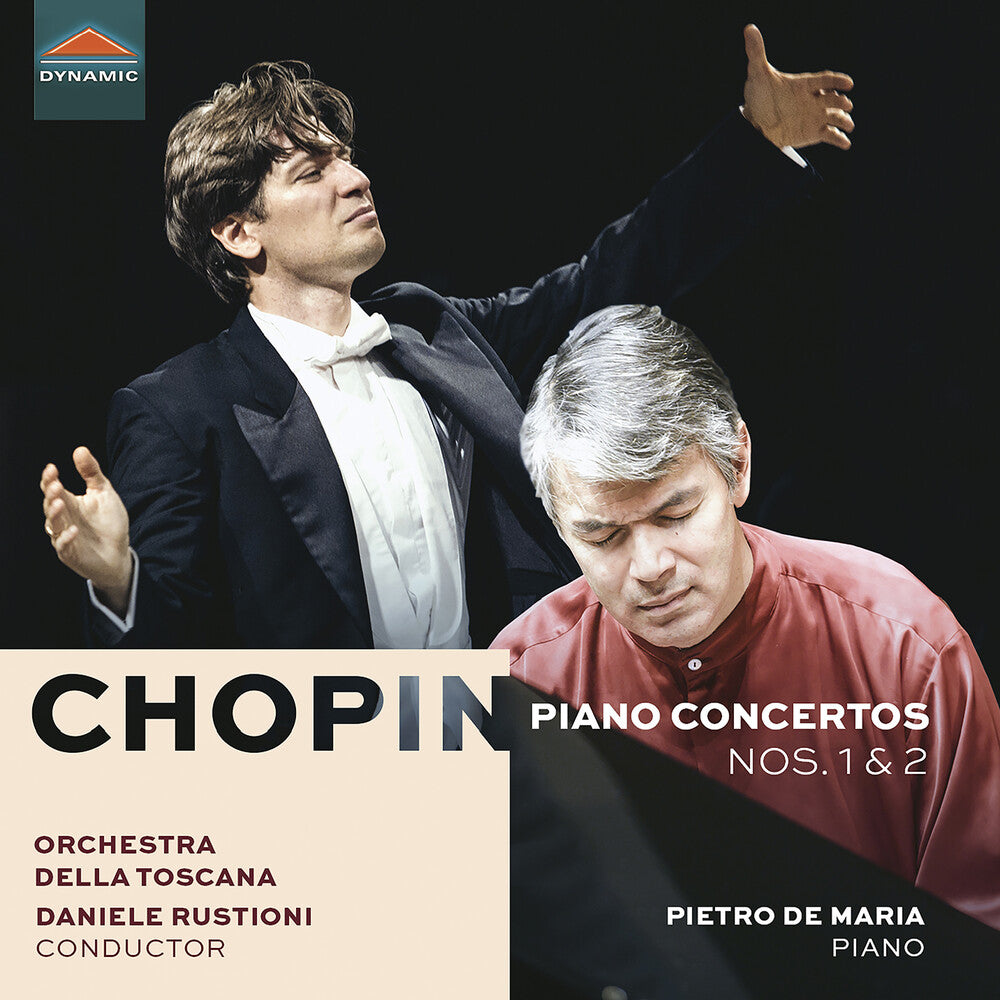 the album cover for Chopin / Orchestra Della Toscana - Piano Concertos Nos. 1 & 2