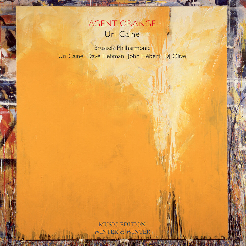 the album cover for Caine / Brussels Philharmonic - Agent Orange