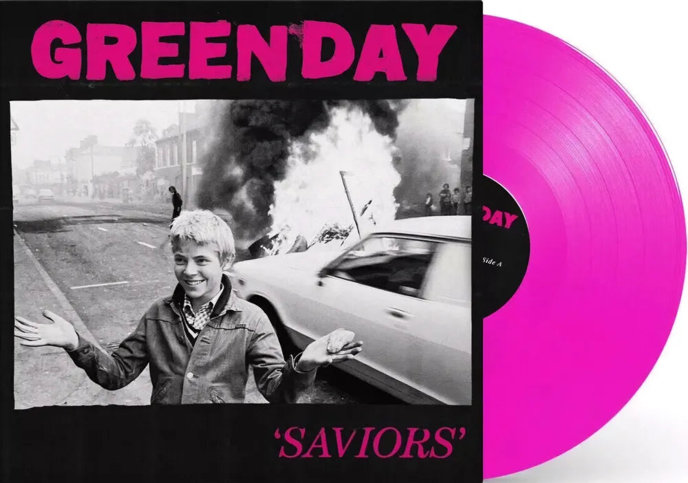 Green Day - Saviors - Limited Neon Pink Colored Vinyl [LP] Vinyl Record