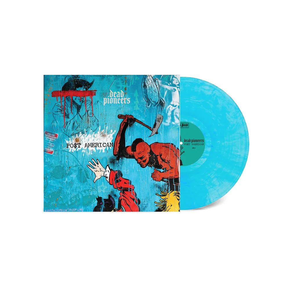 Dead Pioneers - Po$T American [Indie Exclusive Marble Curacao Blue LP] Vinyl Record