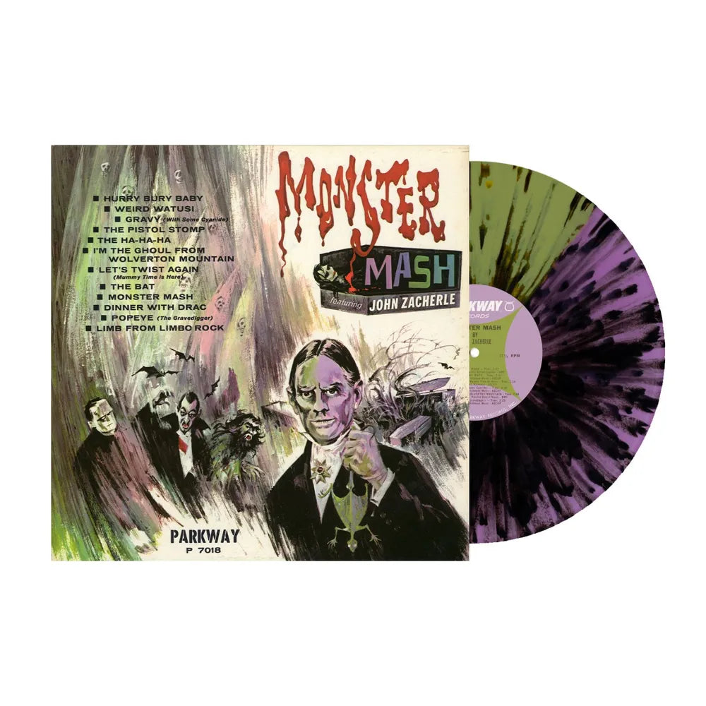 John Zacherle - Monster Mash -  [Indie Exclusive Purple/Green Split w/Black Splatter LP] Vinyl Record