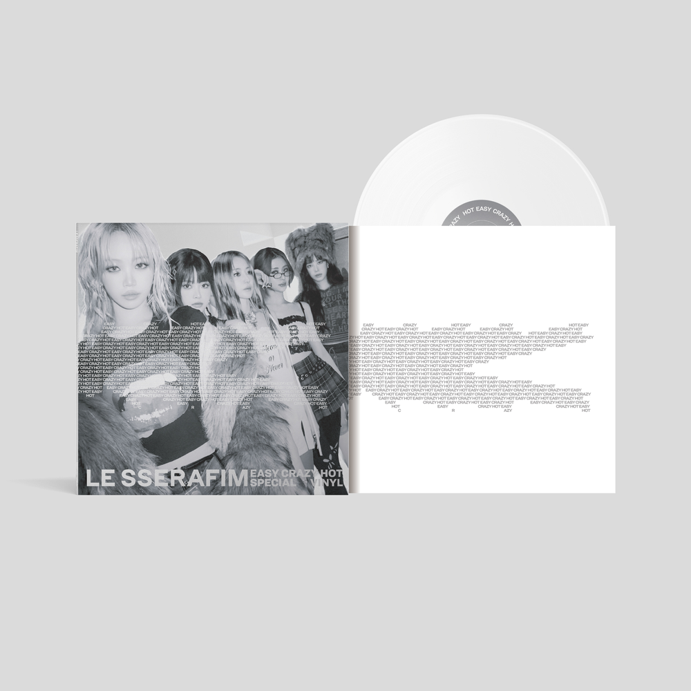 LE SSERAFIM - EASY-CRAZY-HOT (Special Vinyl) [SILVER WHITE] [Indie Exclusive] Vinyl Record