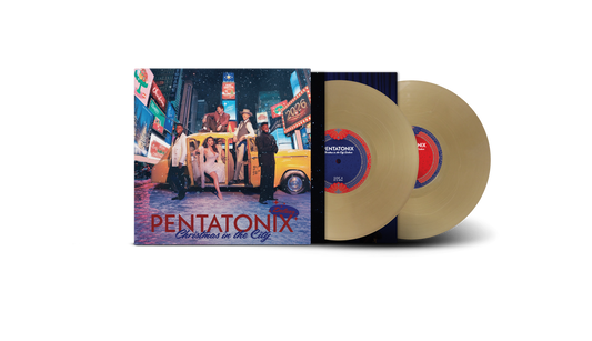 the album cover for Pentatonix - Christmas in the City - Deluxe [Vintage Gold]