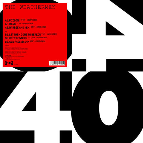 The Weathermen - - PIAS 40 Vinyl Record