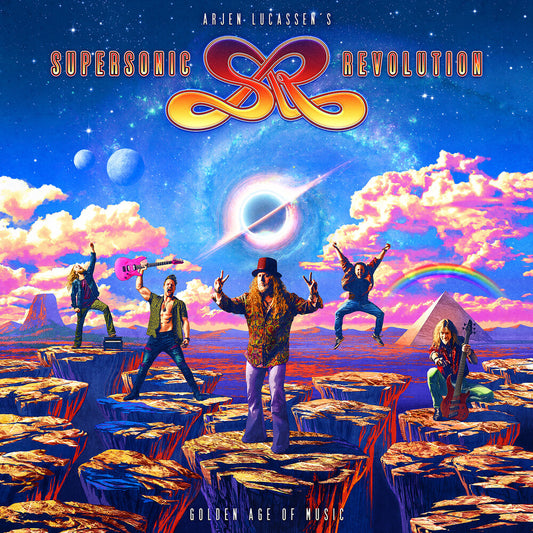 the album cover for Arjen Lucassen's Supersonic Revolution - Golden Age Of Music [Digipak]