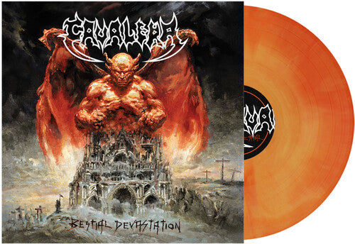 Cavalera - Bestial Devastation - Orange Swirl Vinyl Record