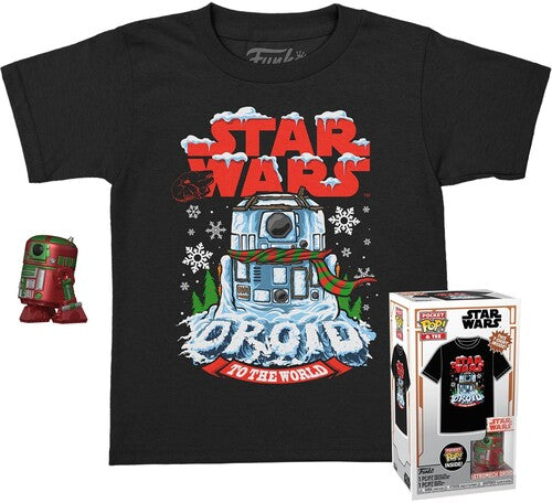Funko Pocket Pop!&tee: - Star Wars-holiday R2d2(mt)- M - Collectibles
