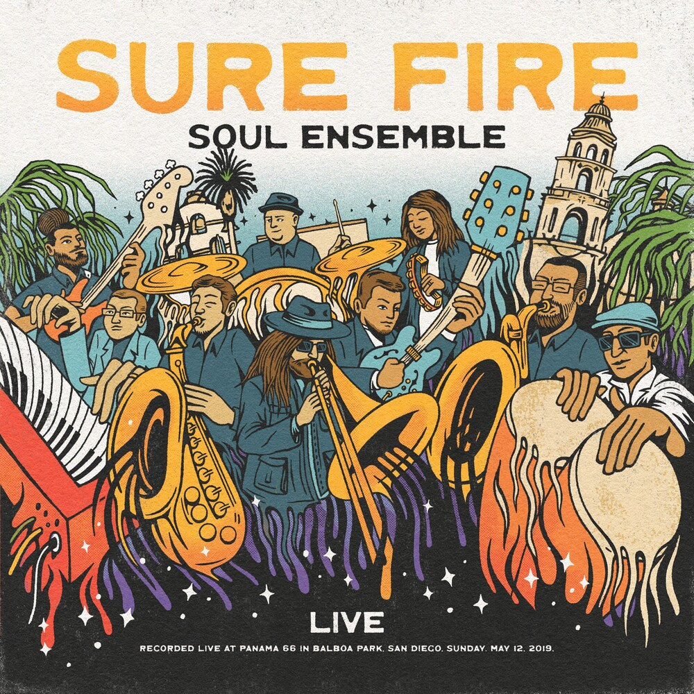 Sure Fire Soul Ensemble - Live At Panama 66 - Clear W/Orange Swirl [Clear Vinyl] Vinyl Record