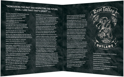 Rose Tattoo - Outlaws Vinyl Record