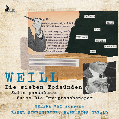 Weill / Wey / Sinfonietta - Die Dreigroschenoper Die Sieben Todsunden Suite - Music CD