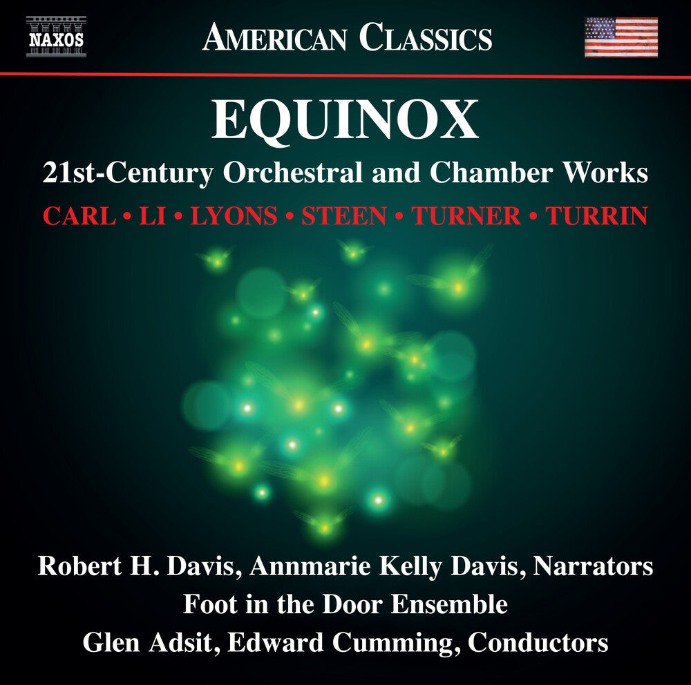 the album cover for Carl / Li / Lyons - Equinox - 21st Century Orchestral & Chamber Works