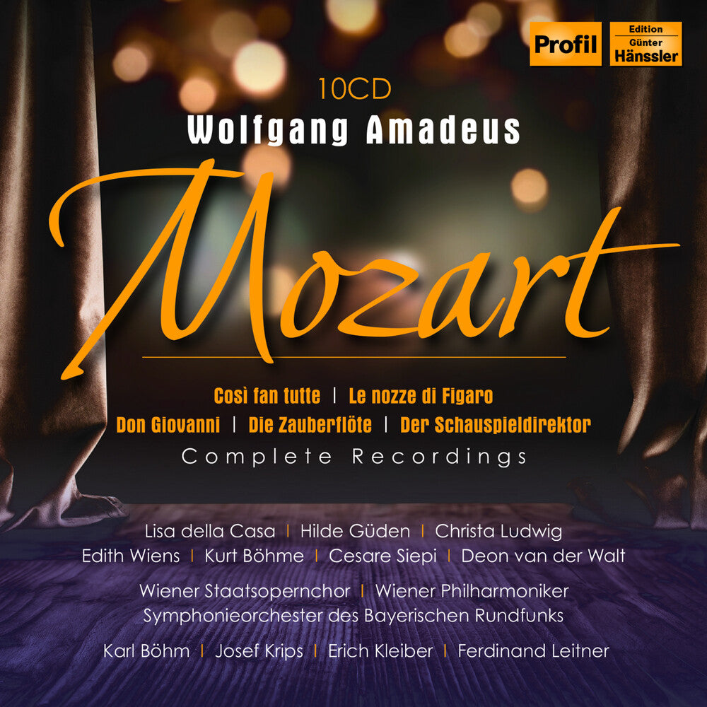 the album cover for Mozart / Ludwig / Kunz - 4 Opern Gesamtaufnahmen - 4 Operas Complete