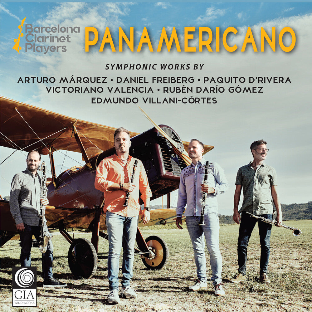 the album cover for D'rivera / Freiberg / Barcelona Clarinet Players - Panamericano